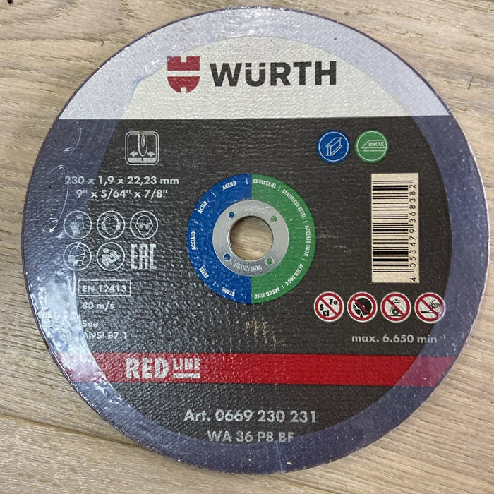 230mm/9" cutting disc 5pc