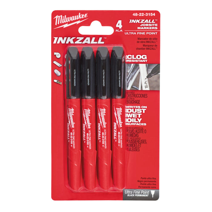 INKZALL FINE TIP MARKERS – 4PC
