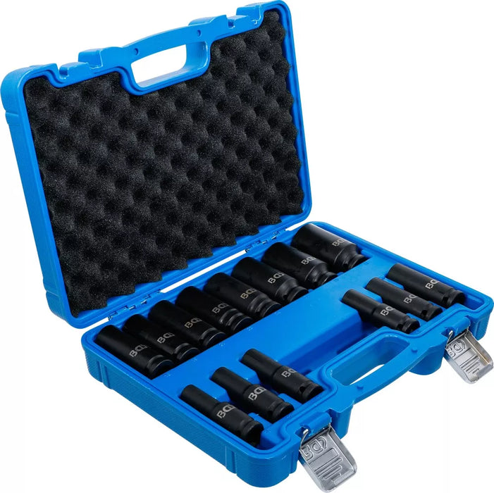 BGS Impact Socket Set, Hexagon | 12.5 mm (1/2") Drive | 10 - 32 mm | 14 pcs.