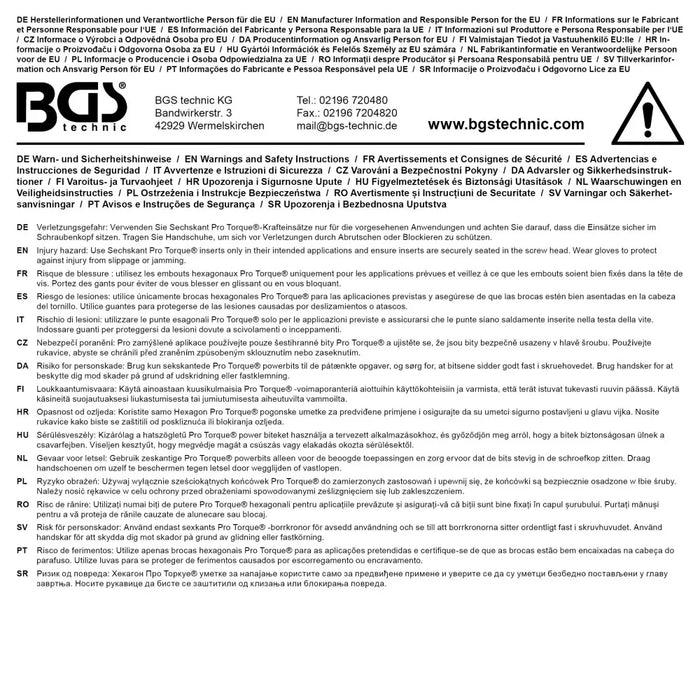BGS Impact Socket Hexagon, deep | 20 mm (3/4") Drive | 22 mm