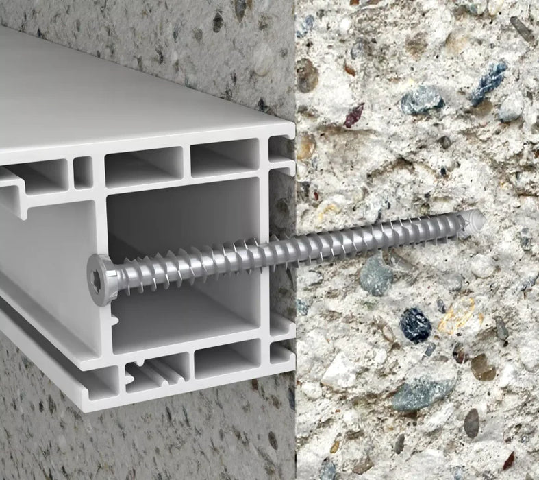 WHO Concrete Screws 7.5 x 52mm, Countersunk Head, T30 - 100 pcs.