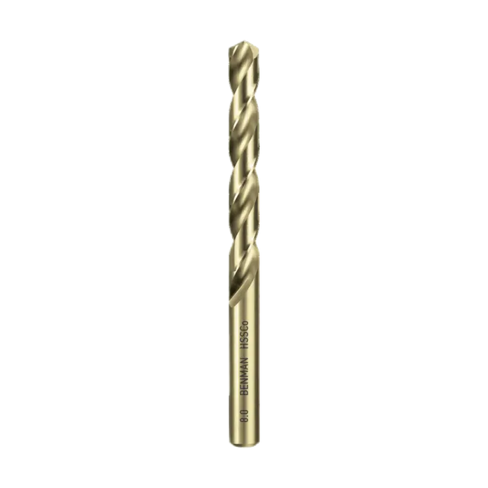 Hss-Cobalt 5% Fully Ground Drill Bit, Blister, Din 338, 08.00 mm(1 Pcs)