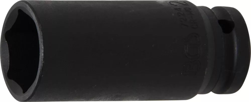Impact Socket Hexagon, deep | 12.5 mm (1/2") Drive | 24 mm