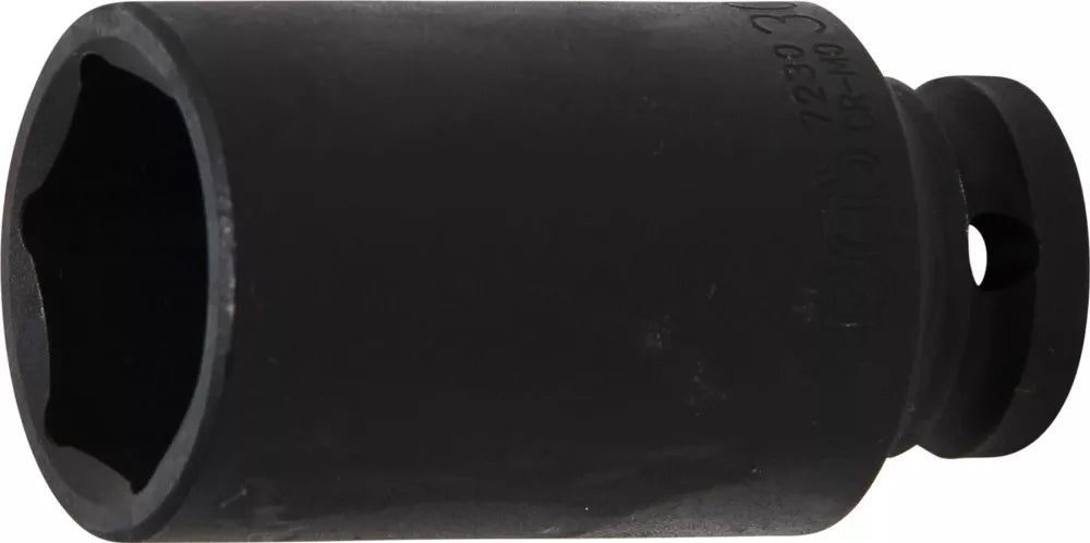 Impact Socket Hexagon, deep | 12.5 mm (1/2") Drive | 30 mm