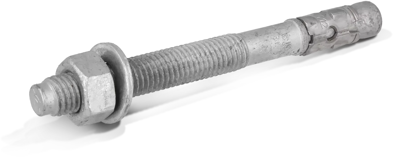 R-XPTHD Throughbolt M12 x 120mm, Option 7, Hot-Dipped Galvinised - 50pc