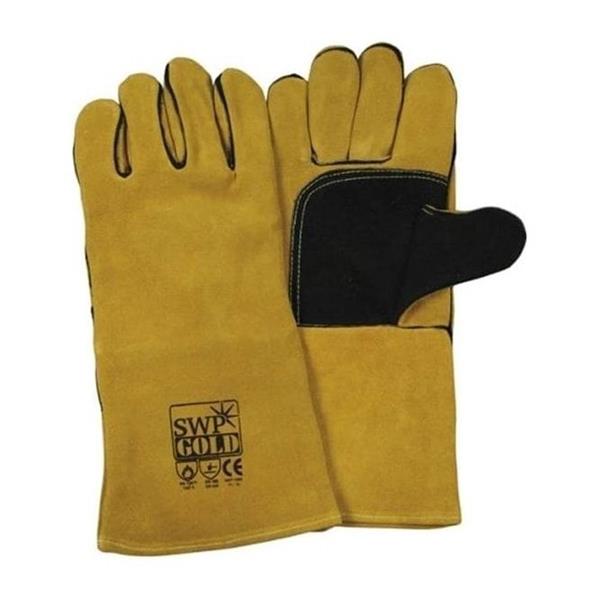 SWP Premium Welders Gauntlet, Gold, Size 10