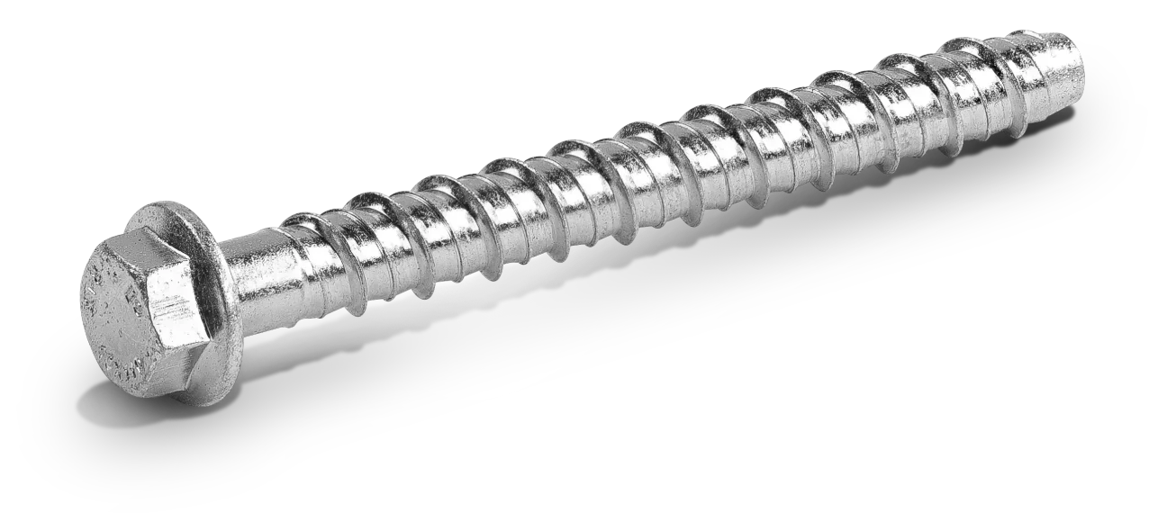 KLX Concrete Screw Anchor M10 / 12.5 x 100mm, Hex Flange, Zinc Plated